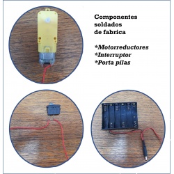 Kit Chasis Robot dos Ruedas y accesorios 2WD-Full-2