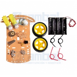 Kit Chasis Robot dos Ruedas y accesorios 2WD-Full-2