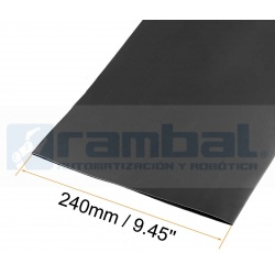Funda Termorretráctil ancha 150mm x 1m Negro