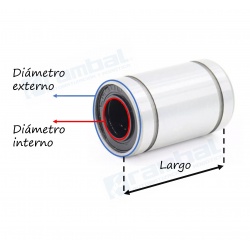 Rodamiento lineal 20mm LM20UU