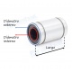 Rodamiento lineal 25mm LM25UU