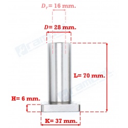 Rodamiento lineal 16mm LM16UU