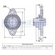 Rodamiento KFL004-20mm Soporte Lateral