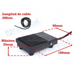 Interruptor de pedal / Foot switch metálico