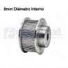 Polea Dentada GT2 60 Dientes Ancho 10mm-  8mm Diámetro Int.