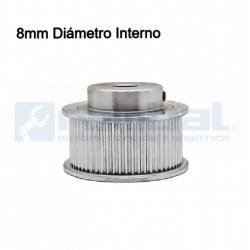 Polea Dentada GT2 60 Dientes Ancho 10mm-  8mm Diámetro Int.