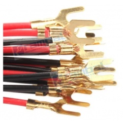 5 Cables conector de Doble Terminal horquilla en U