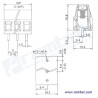 Terminales Tornillo 5mm PCB (3 Pines)