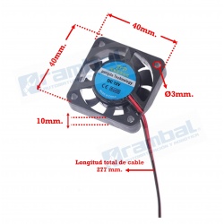 Ventilador Brushless 4010 12V.