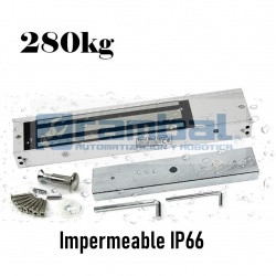 Cerradura electromagnética 280kg Impermeable IP66 Sobrepuesta