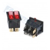 Interruptor doble tipo Rocker KCD3 15A/250V Rojo