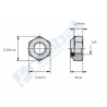 Tuerca autoblocante M3 (Pack 20 un.)