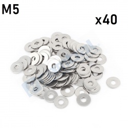 Golilla Plana M5 Acero (Pack 40 un.)