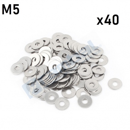 Golilla Plana M5 Acero (Pack 40 un.)