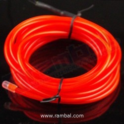 El Wire - Rojo Fosforescente 2mt