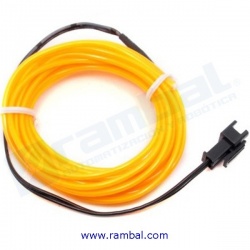 El Wire - Amarillo Fosforescente 2mt