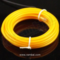 El Wire - Amarillo Fosforescente 2mt