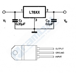 Regulador de Voltaje Lineal L7805CV