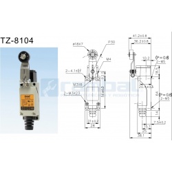 Sensor Final de Carrera TZ-8104 IP65