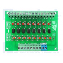 Optoacoplador Convertidor de Señal de  8 Canales.