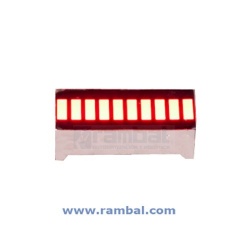 Led 10 Segmentos Modelo Grafico Barra. Color rojo