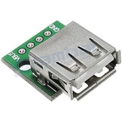 Conector USB 2.0 Tipo A Hembra 4 Pines