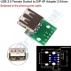 Conector USB 2.0 Tipo A Hembra 4 Pines