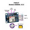Módulo SIM800L GSM GPRS V2.0 con  Antena SMA
